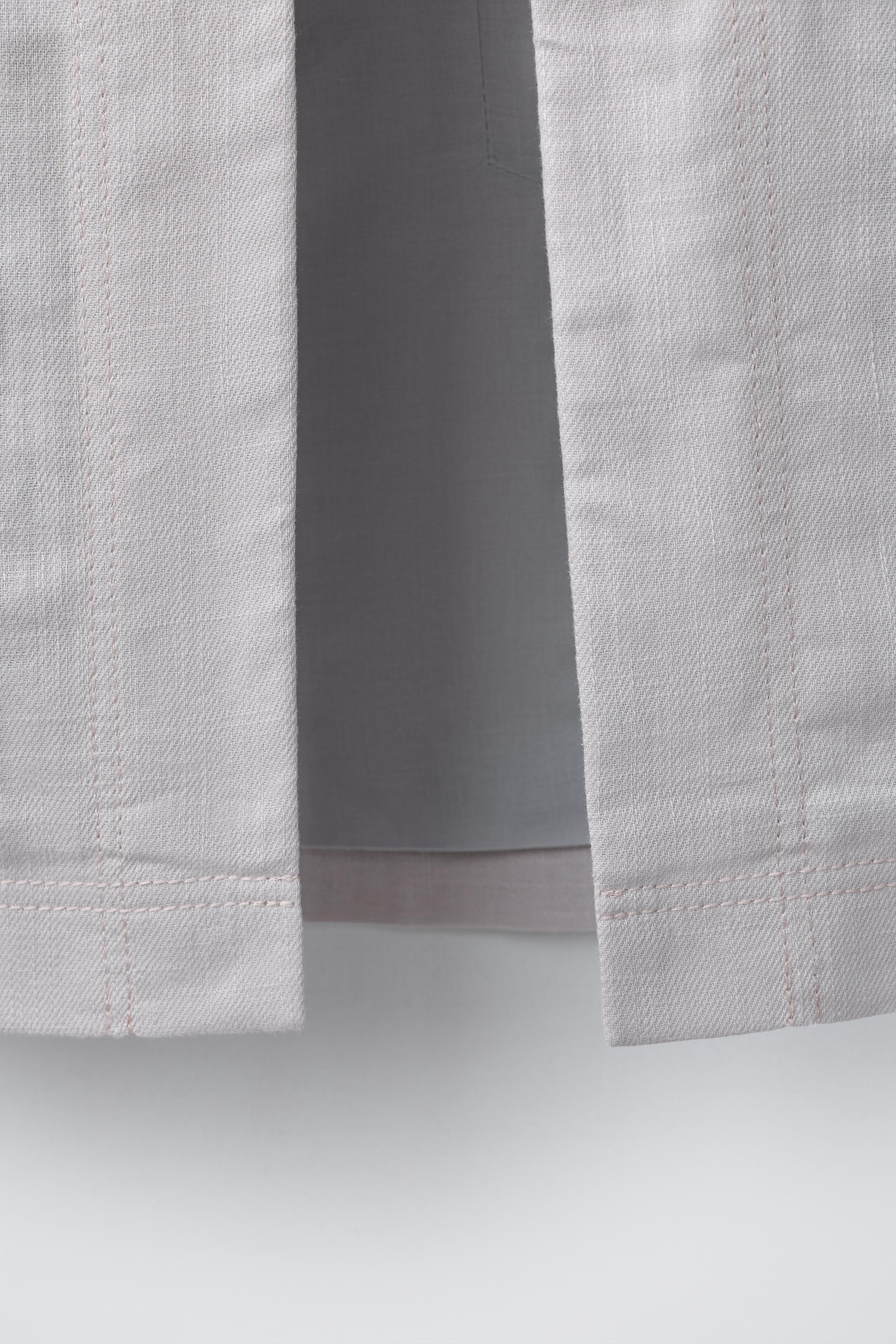 PLAIN LINEN & COTTON COAT